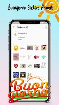 Buongiorno stickers wasticker android App screenshot 2